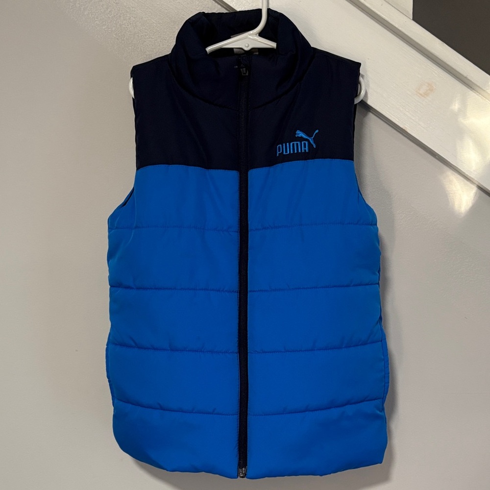 Puma Two-Tone Blue Puffer Vest